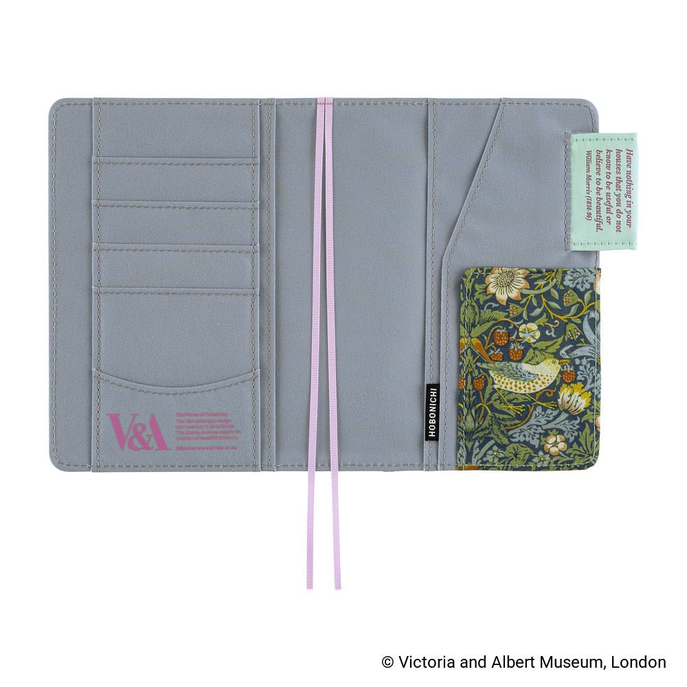 Hobonichi Techo Cover Original A6 - V&A Series: Strawberry Thief - Famous | Online Store