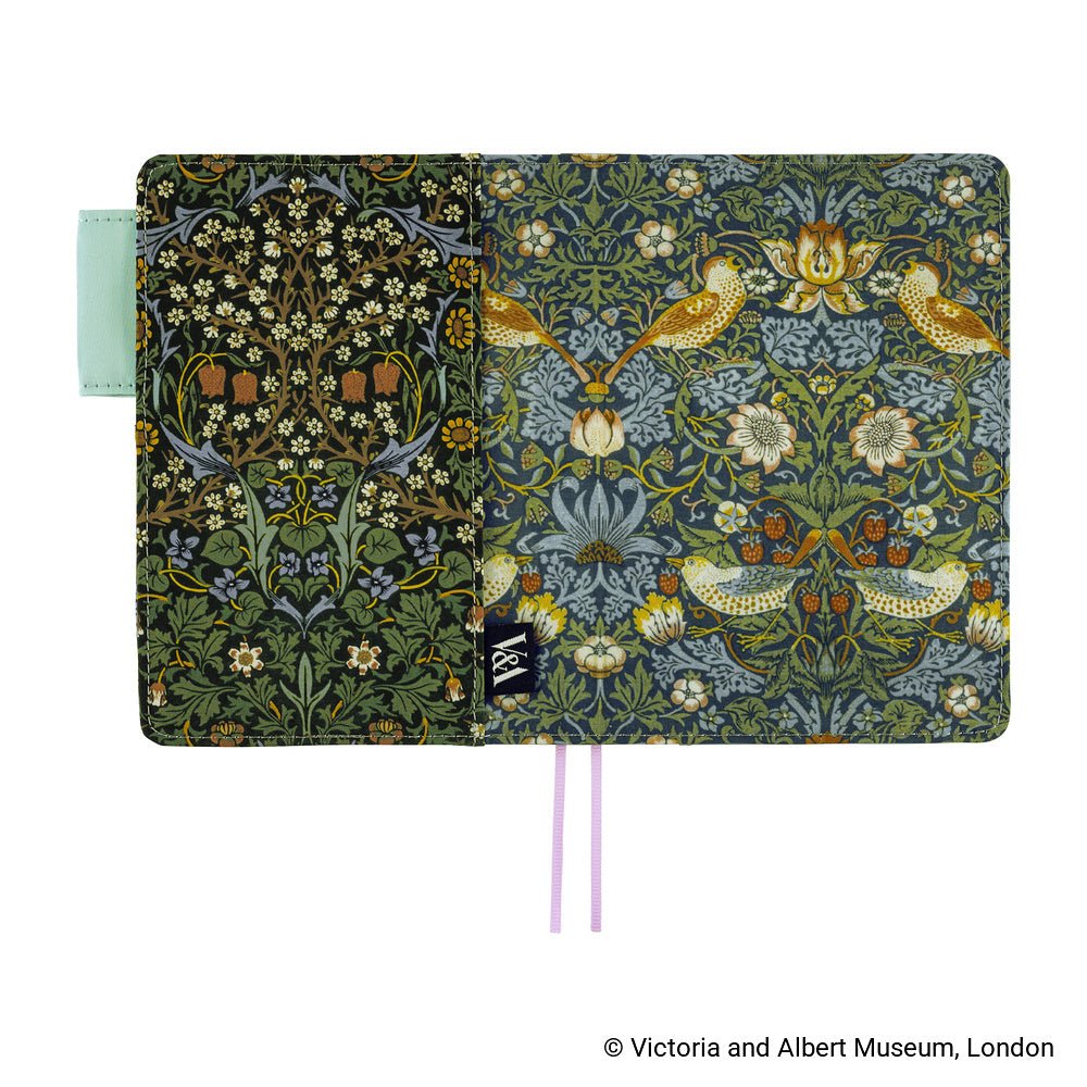 Hobonichi Techo Cover Original A6 - V&A Series: Strawberry Thief - Famous | Online Store