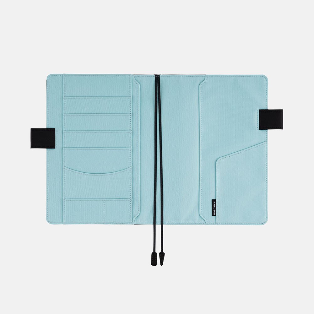 Hobonichi Techo Cover Cousin A5 - Colors: Black x Clear Blue - Famous | Online Store
