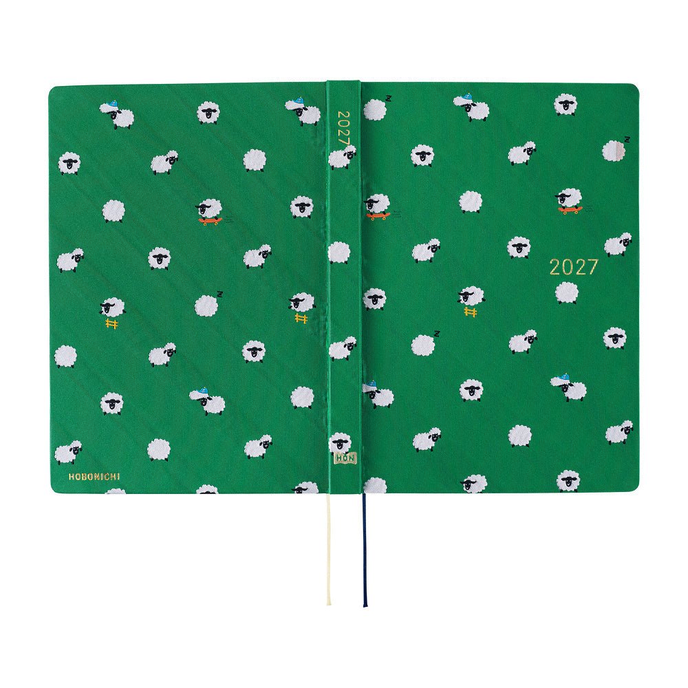 Hobonichi Techo HON A5 2027 - Bow & Tie: Sheep Sheep Sheep - Famous | Online Store