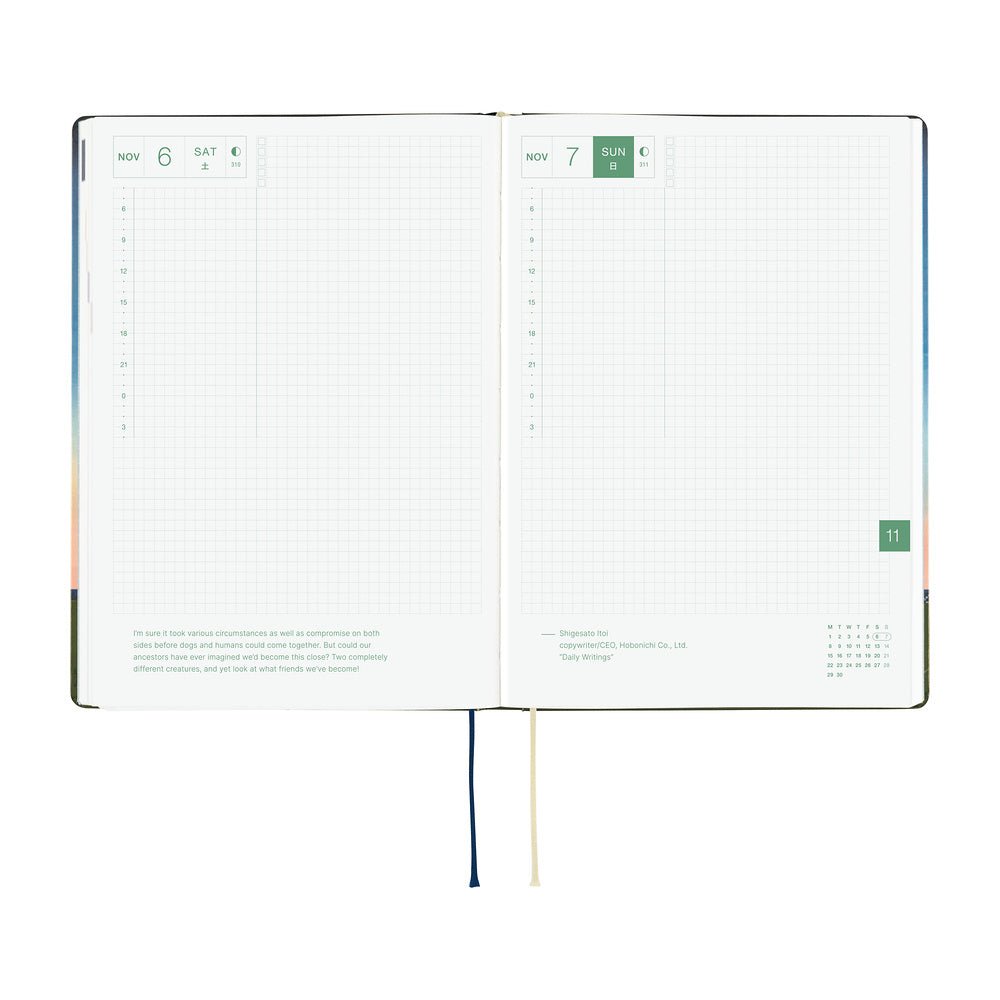 Hobonichi Techo HON A5 2027 - Hiroko Kubota: String Telephone Until the Moon is Full - Famous | Online Store