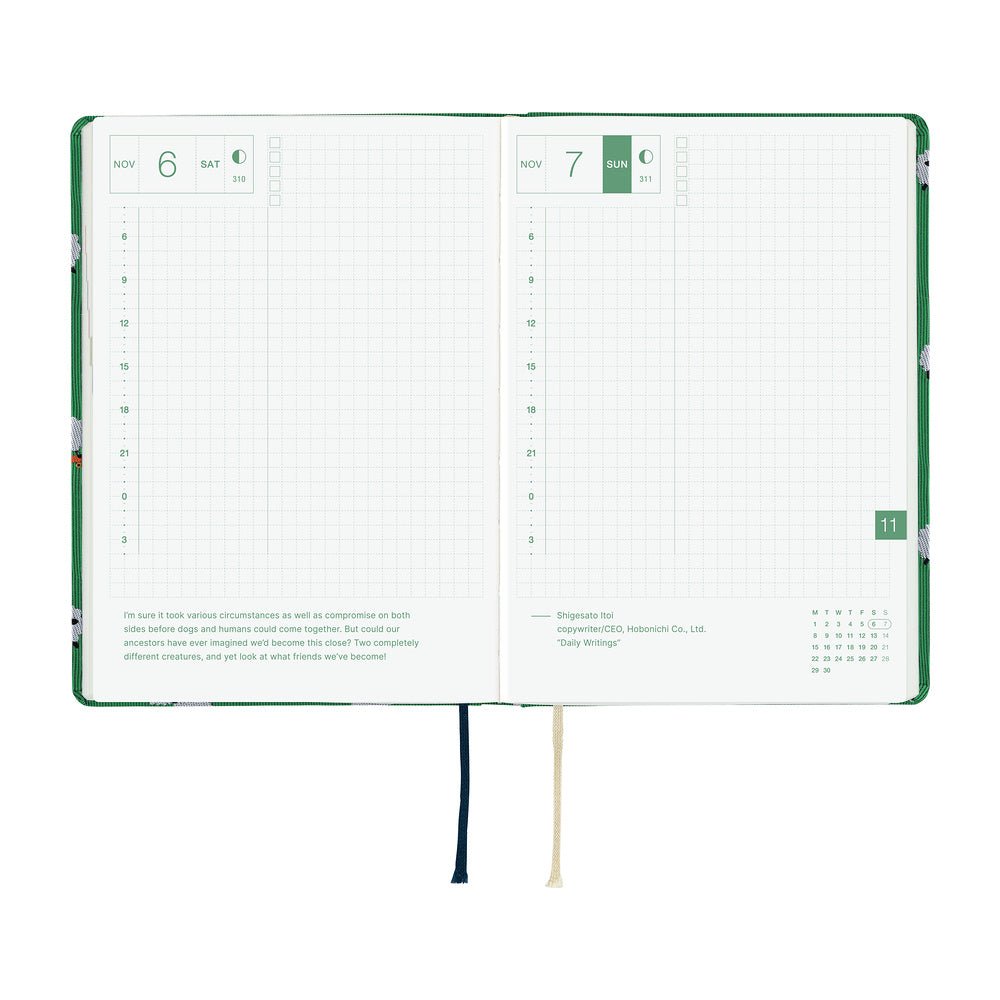 Hobonichi Techo HON A6 2027 - Bow & Tie: Sheep Sheep Sheep - Famous | Online Store