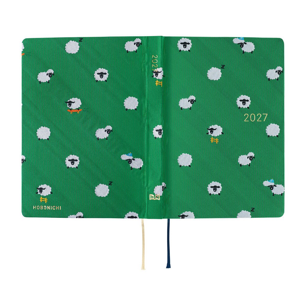 Hobonichi Techo HON A6 2027 - Bow & Tie: Sheep Sheep Sheep - Famous | Online Store