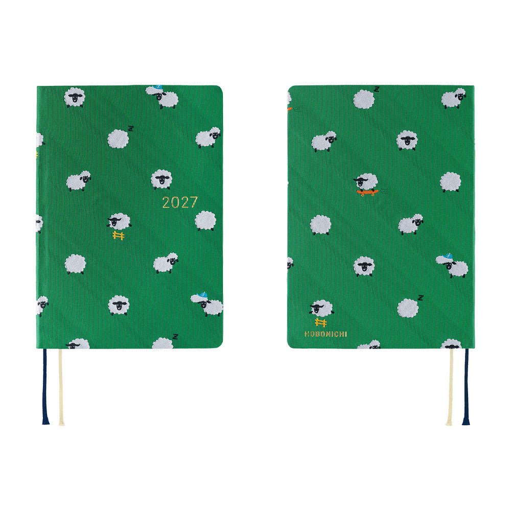 Hobonichi Techo HON A6 2027 - Bow & Tie: Sheep Sheep Sheep - Famous | Online Store