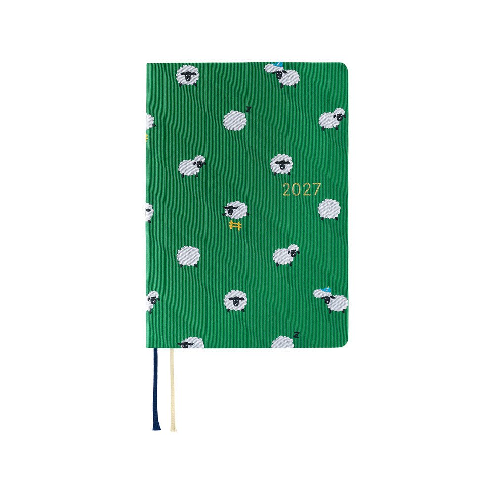 Hobonichi Techo HON A6 2027 - Bow & Tie: Sheep Sheep Sheep - Famous | Online Store