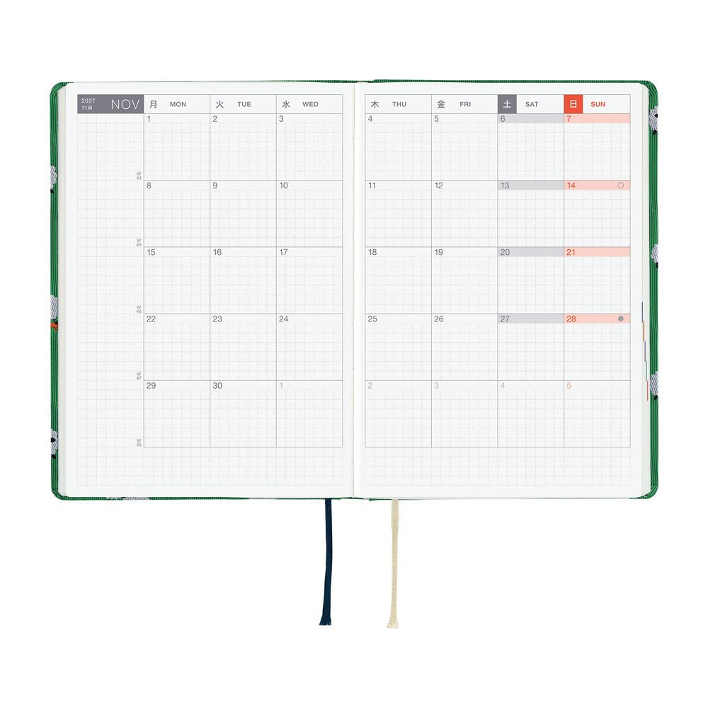 Hobonichi Techo HON A6 2027 - Bow & Tie: Sheep Sheep Sheep - Famous | Online Store