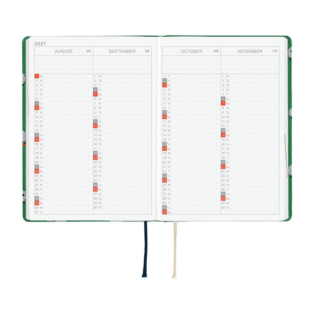 Hobonichi Techo HON A6 2027 - Bow & Tie: Sheep Sheep Sheep - Famous | Online Store
