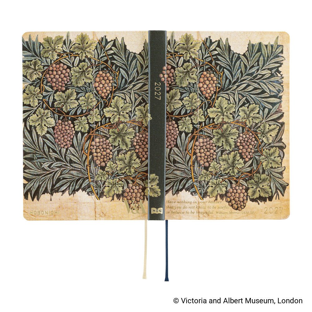 Hobonichi Techo HON A6 2027 - V&A Series: Vine - Famous | Online Store