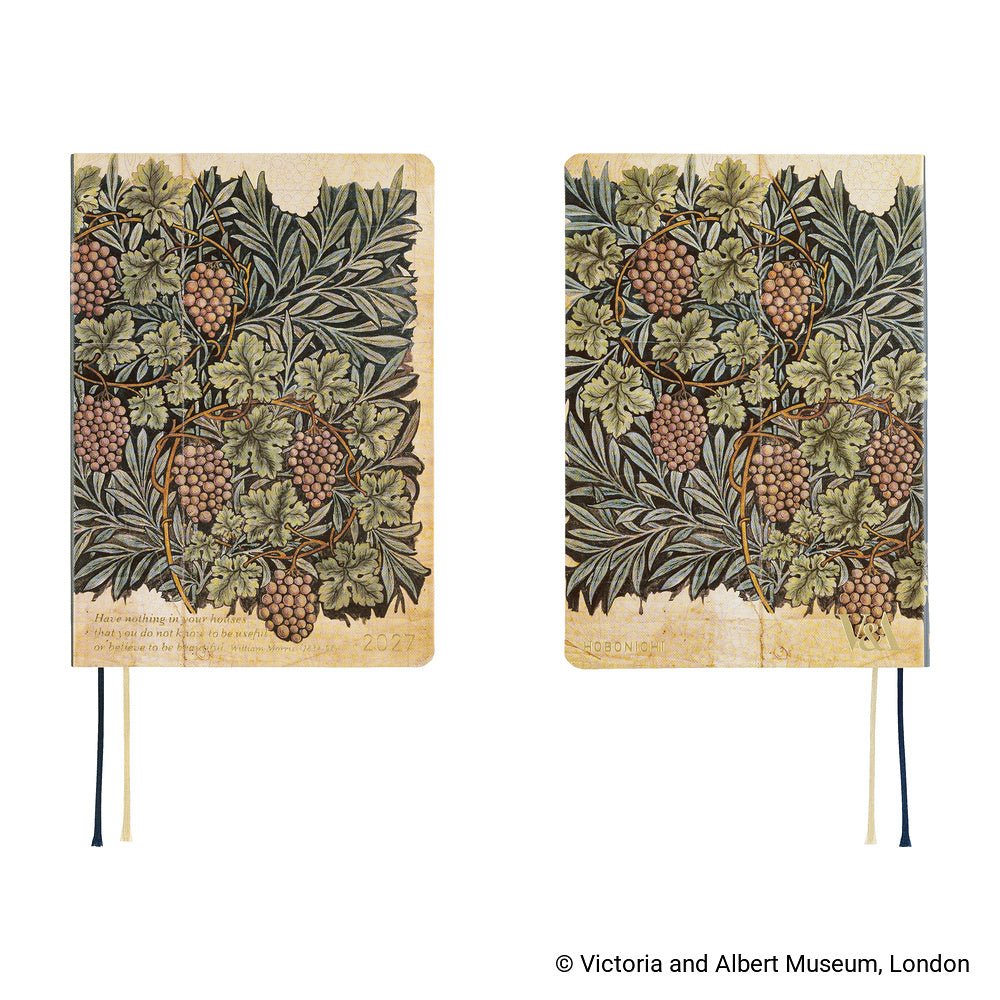 Hobonichi Techo HON A6 2027 - V&A Series: Vine - Famous | Online Store