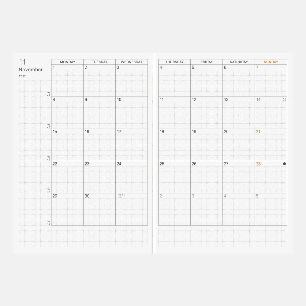 Hobonichi Techo Planner A6 - 2027 - Famous | Online Store