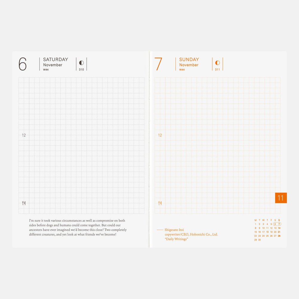Hobonichi Techo Planner A6 - 2027 - Famous | Online Store