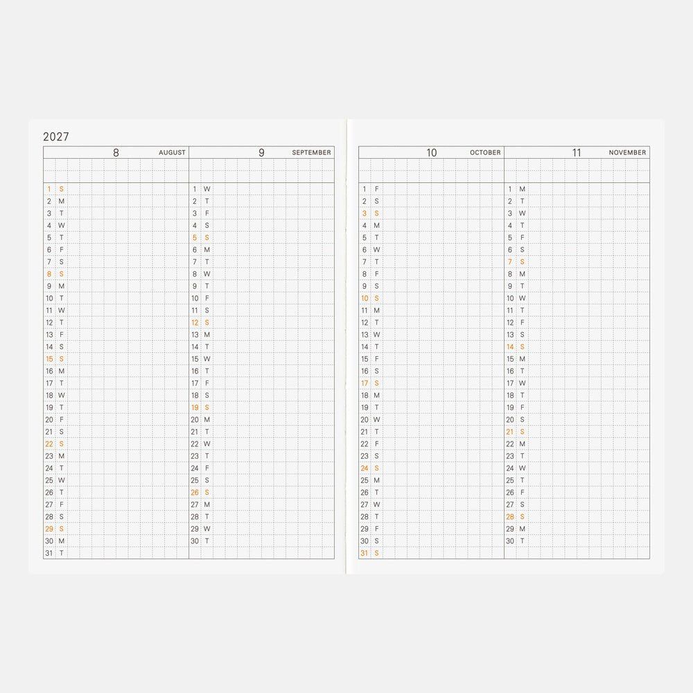 Hobonichi Techo Planner A6 - 2027 - Famous | Online Store