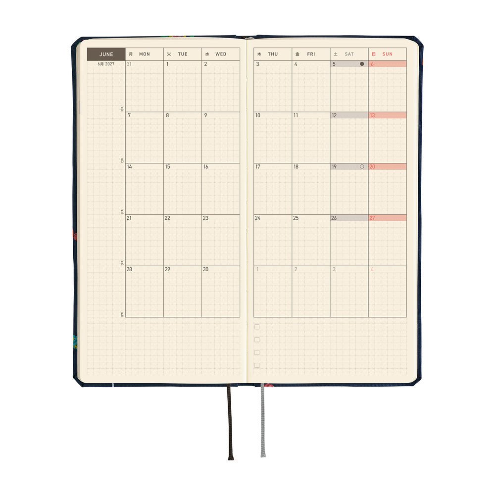 Hobonichi Techo Weeks 2027 - Bow & Tie: Candy Dream - Famous | Online Store