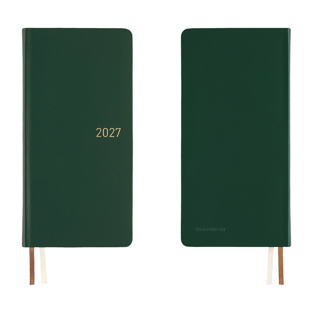 Hobonichi Techo Weeks 2027 - Leather: Forest Green - Famous | Online Store
