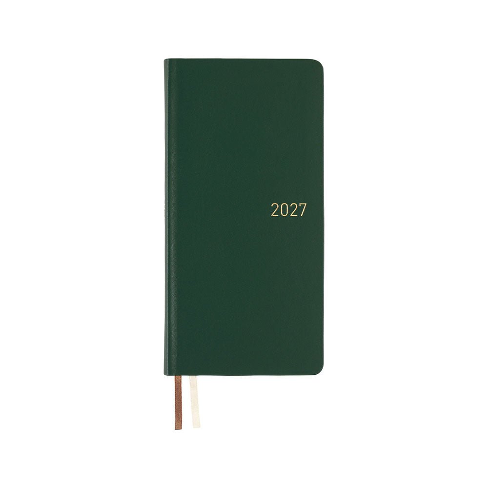 Hobonichi Techo Weeks 2027 - Leather: Forest Green - Famous | Online Store