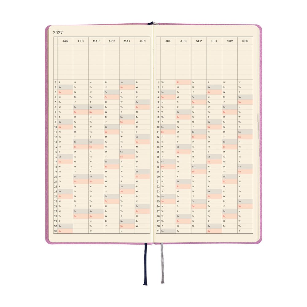 Hobonichi Techo Weeks 2027 - Smooth: Lavender Milk - Famous | Online Store