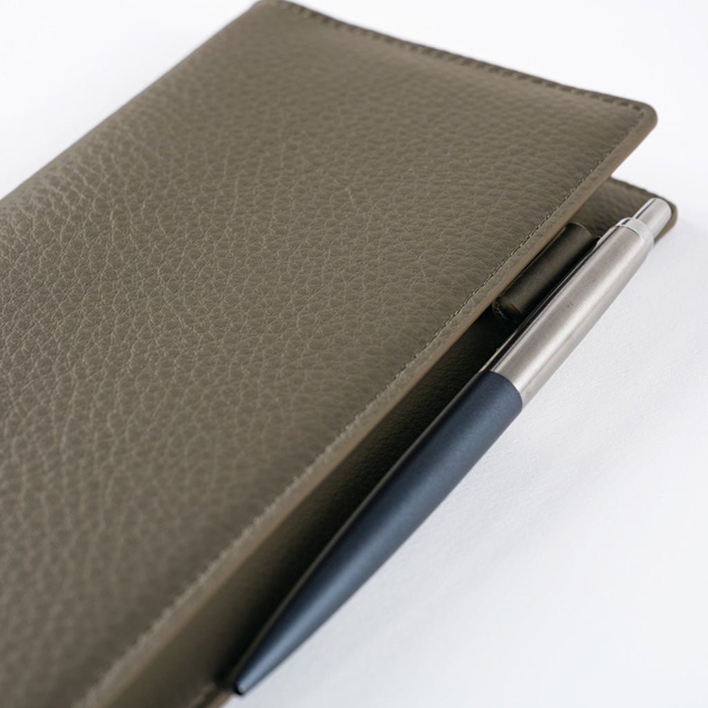 Hobonichi Techo Weeks Cover - Leather: Taut (Gray & Light Blue) - Famous | Online Store
