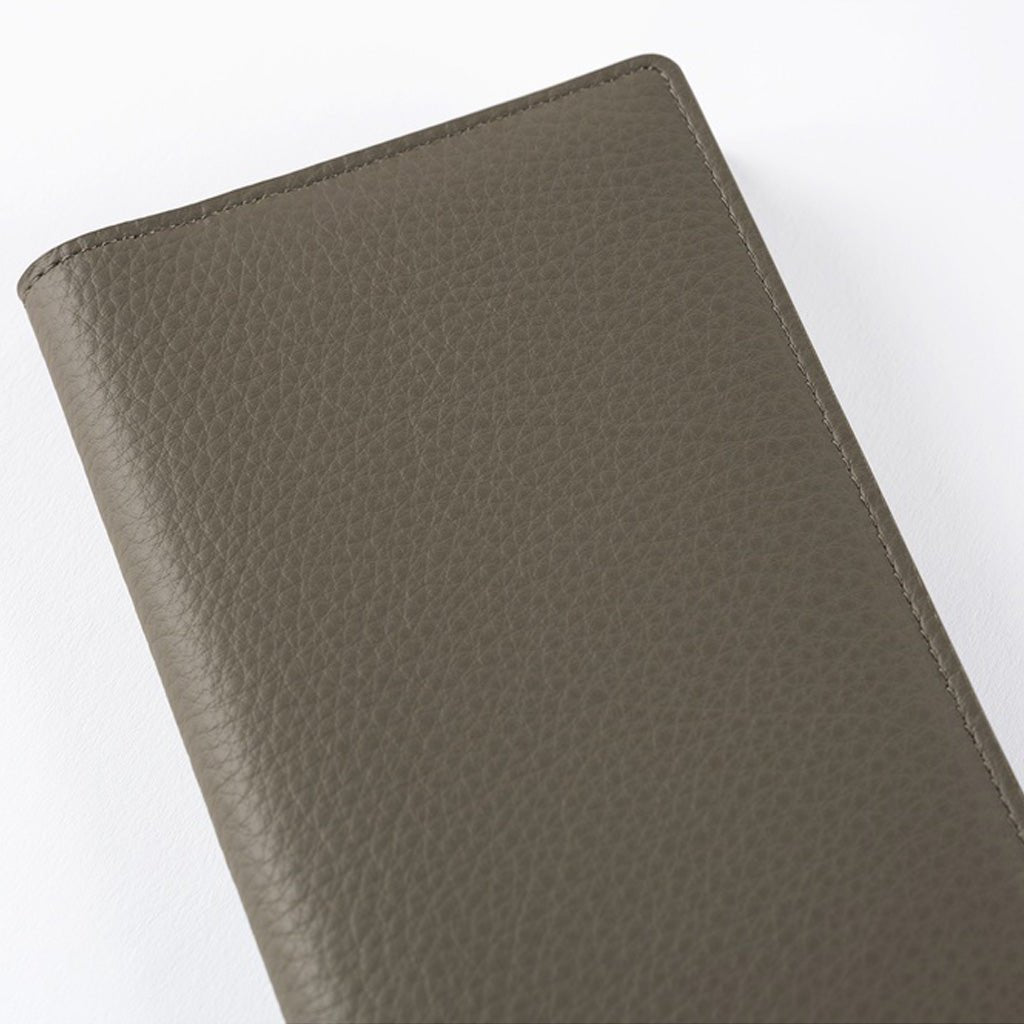 Hobonichi Techo Weeks Cover - Leather: Taut (Gray & Light Blue) - Famous | Online Store