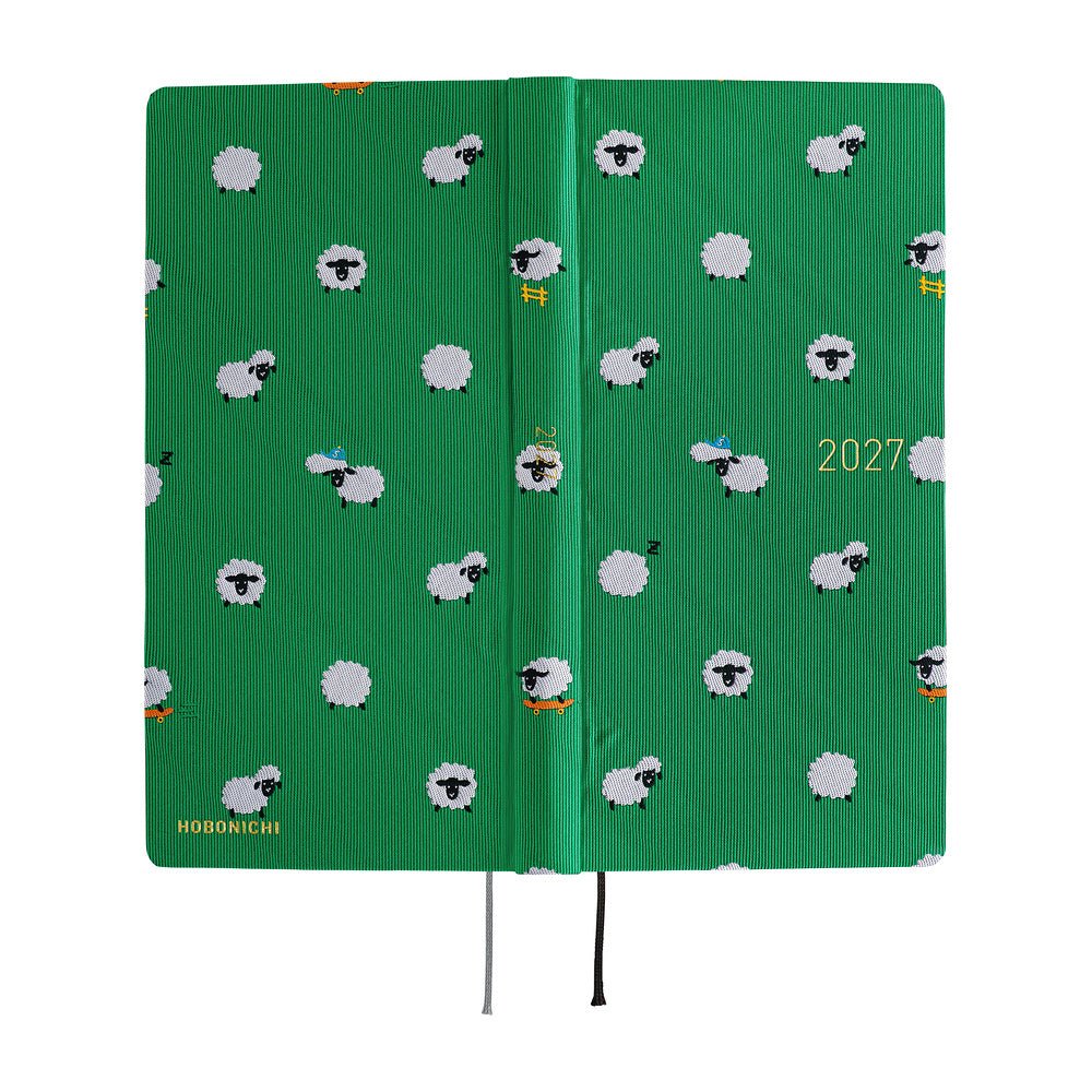 Hobonichi Techo Weeks Mega 2027 - Bow & Tie: Sheep Sheep Sheep - Famous | Online Store