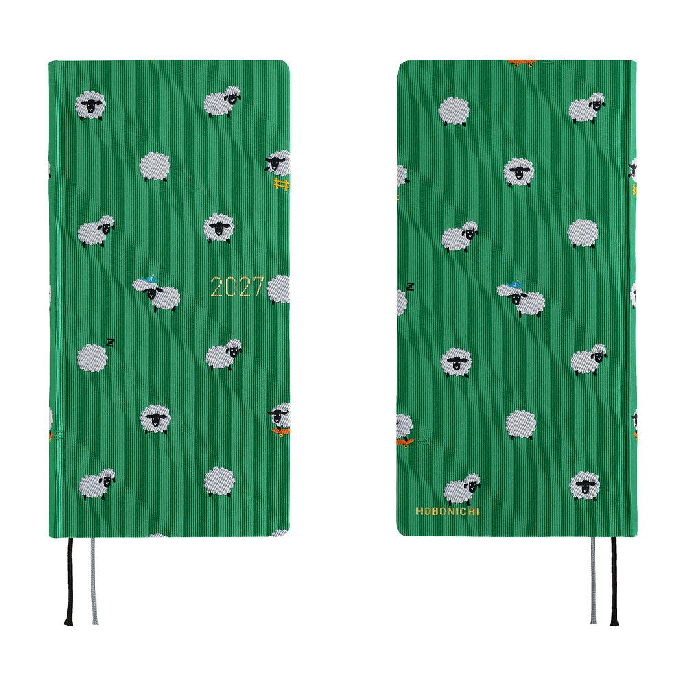 Hobonichi Techo Weeks Mega 2027 - Bow & Tie: Sheep Sheep Sheep - Famous | Online Store