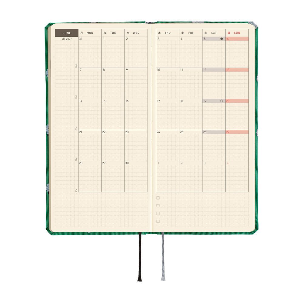 Hobonichi Techo Weeks Mega 2027 - Bow & Tie: Sheep Sheep Sheep - Famous | Online Store