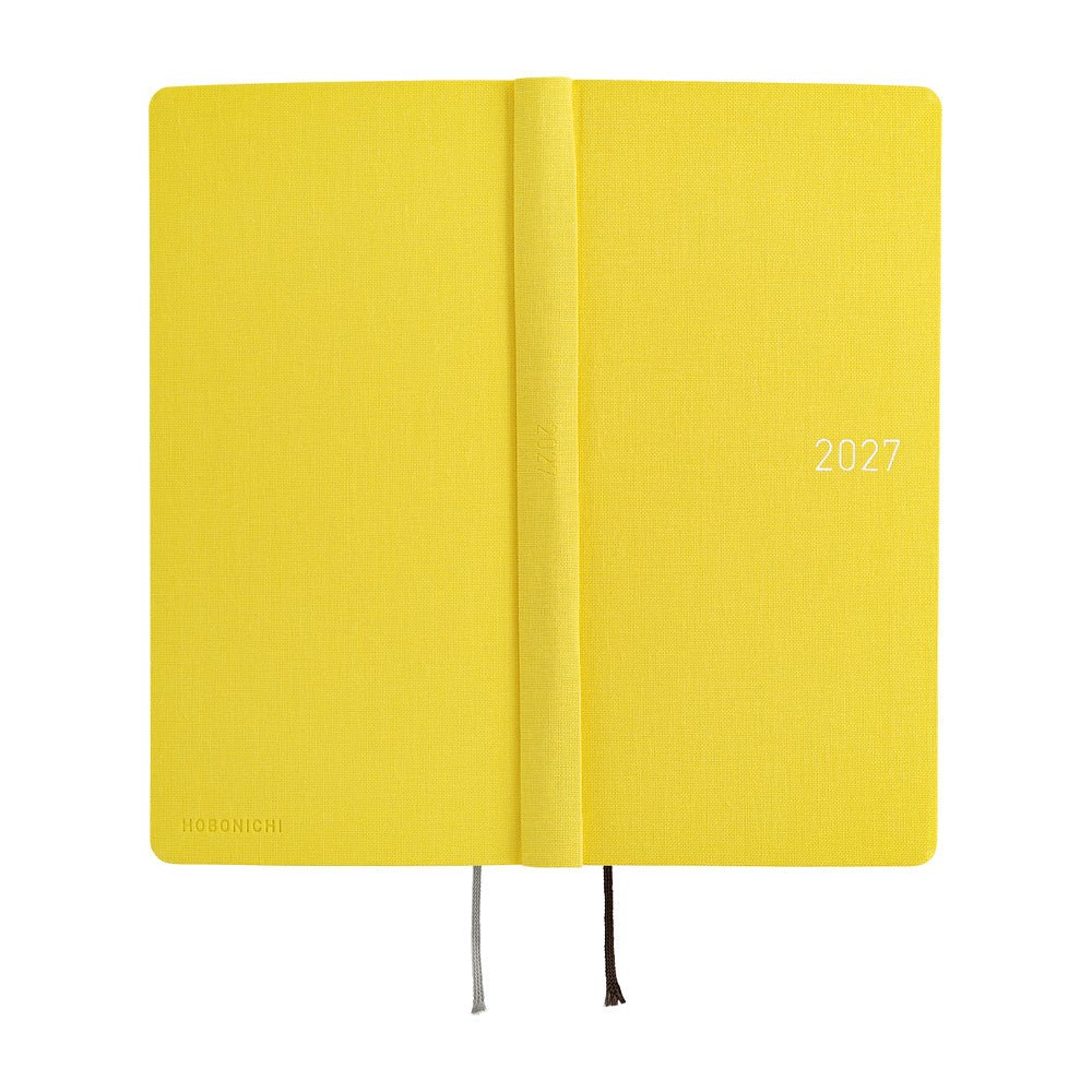 Hobonichi Techo Weeks Mega 2027 - Colors: Canaria Yellow - Famous | Online Store