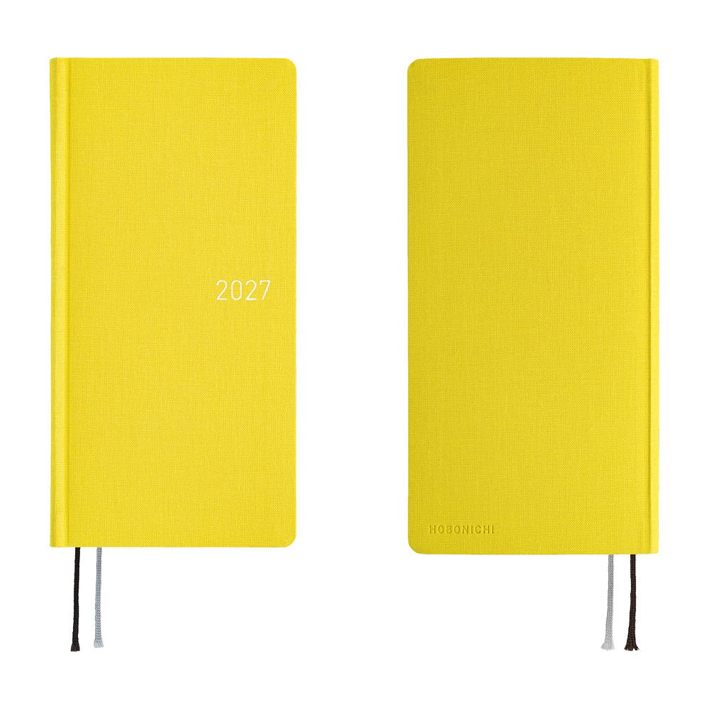 Hobonichi Techo Weeks Mega 2027 - Colors: Canaria Yellow - Famous | Online Store