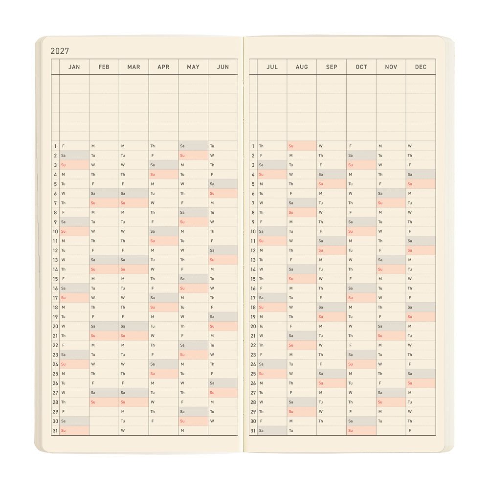 Hobonichi Techo Weeks Mega 2027 - Sneaker: Lime Green - Famous | Online Store