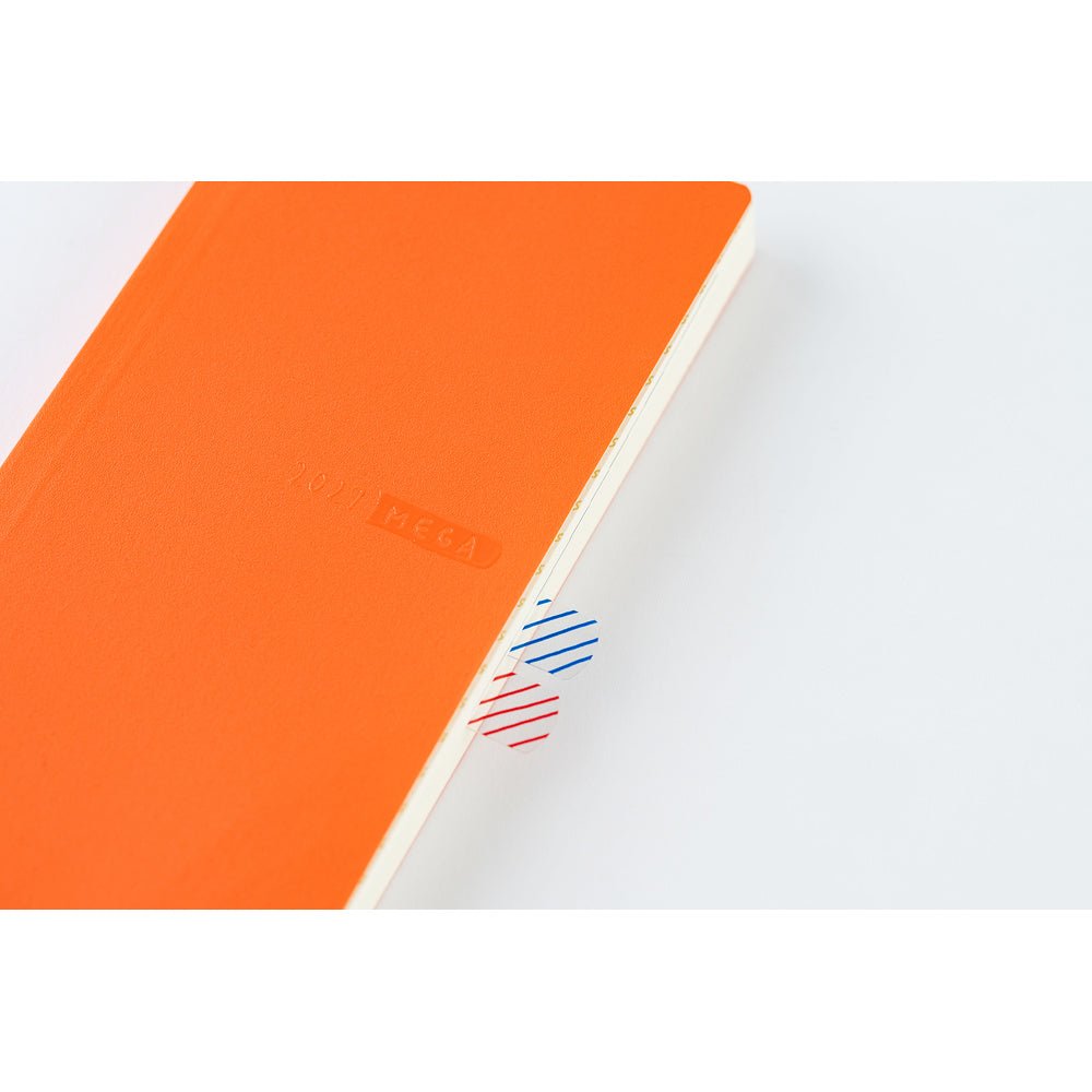 Hobonichi Techo Weeks Mega 2027 - Sneaker: Mandarin Orange - Famous | Online Store