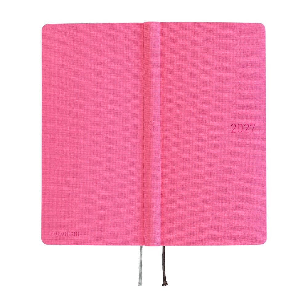 Hobonichi Techo Weeks Mega 2027 - Colors: Pink Sapphire - Famous | Online Store