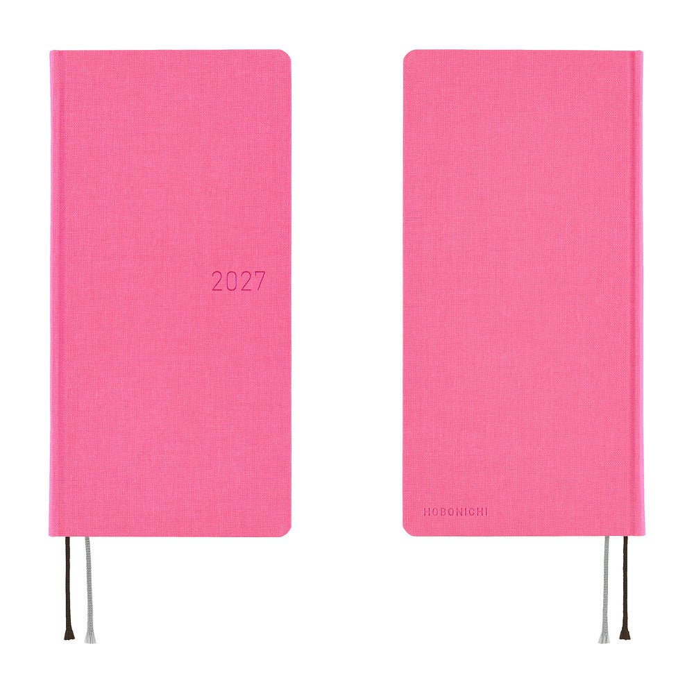 Hobonichi Techo Weeks Mega 2027 - Colors: Pink Sapphire - Famous | Online Store