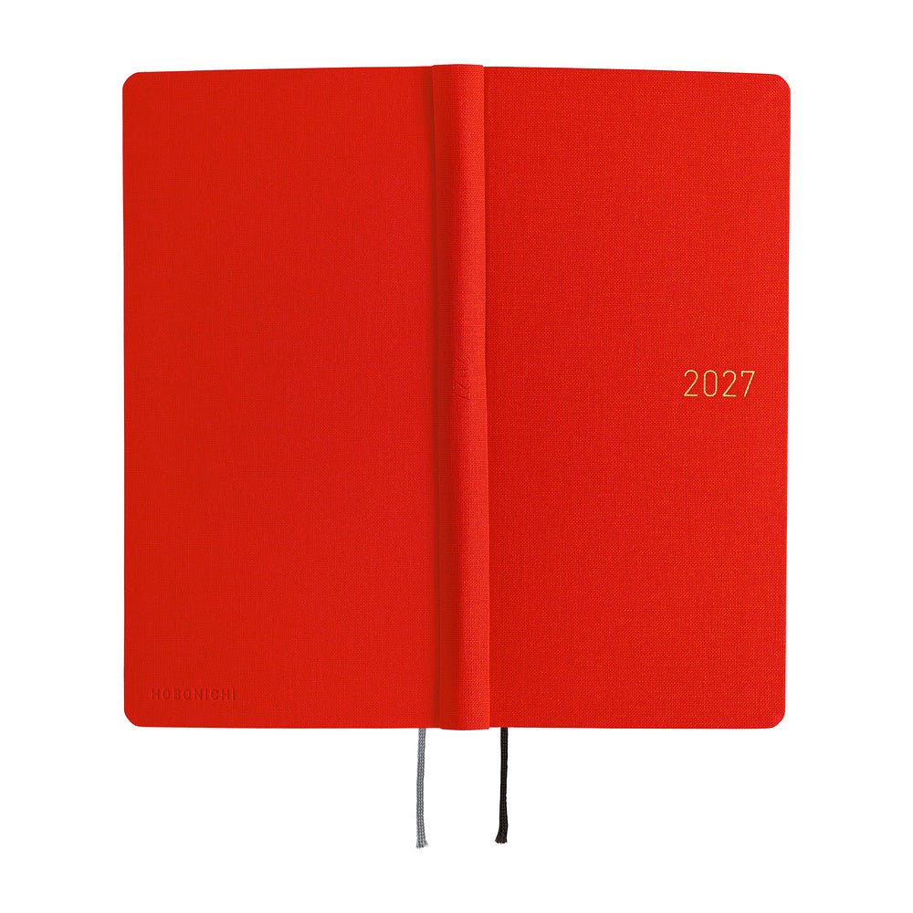 Hobonichi Techo Weeks Mega 2027 - Colors: Poppy Red - Famous | Online Store