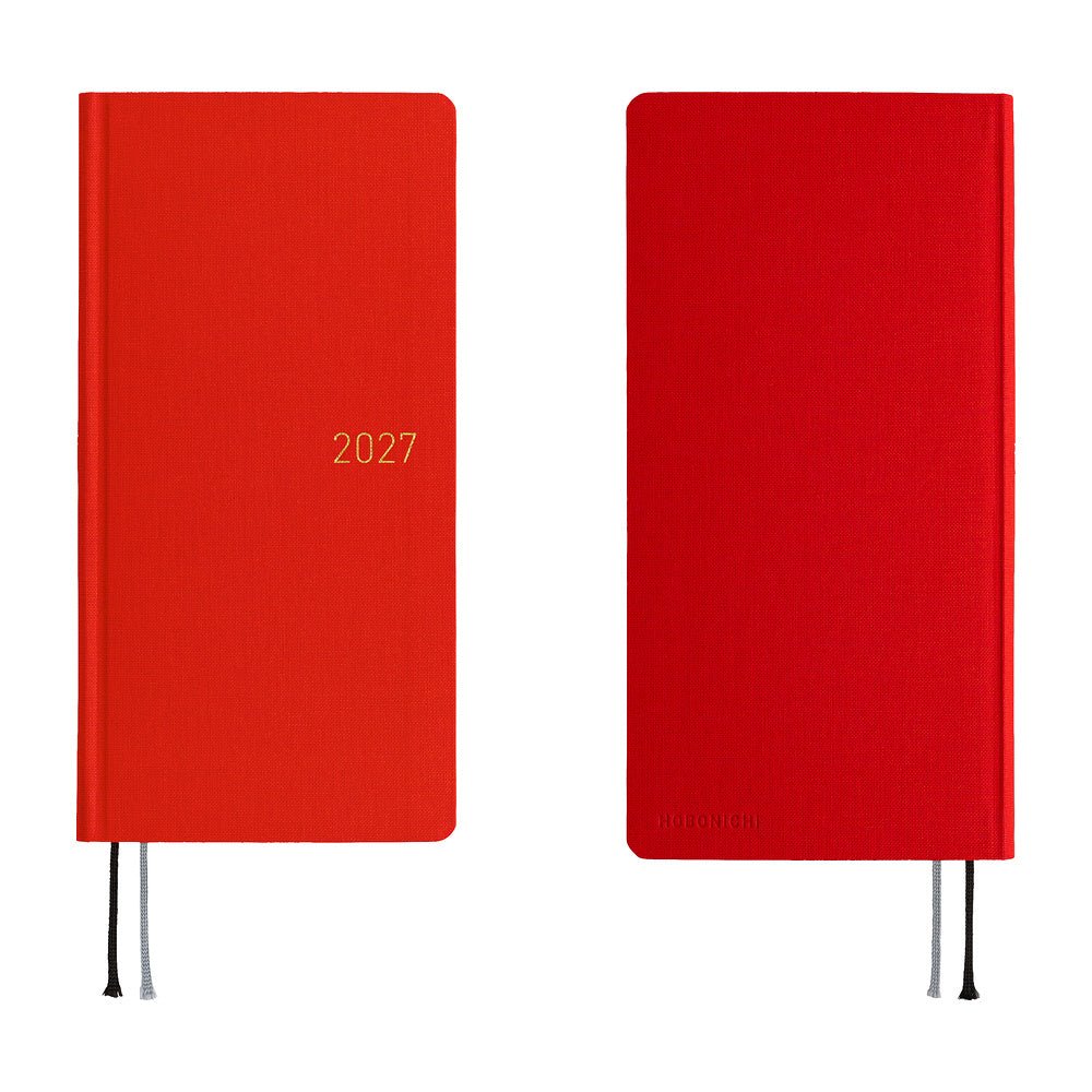 Hobonichi Techo Weeks Mega 2027 - Colors: Poppy Red - Famous | Online Store