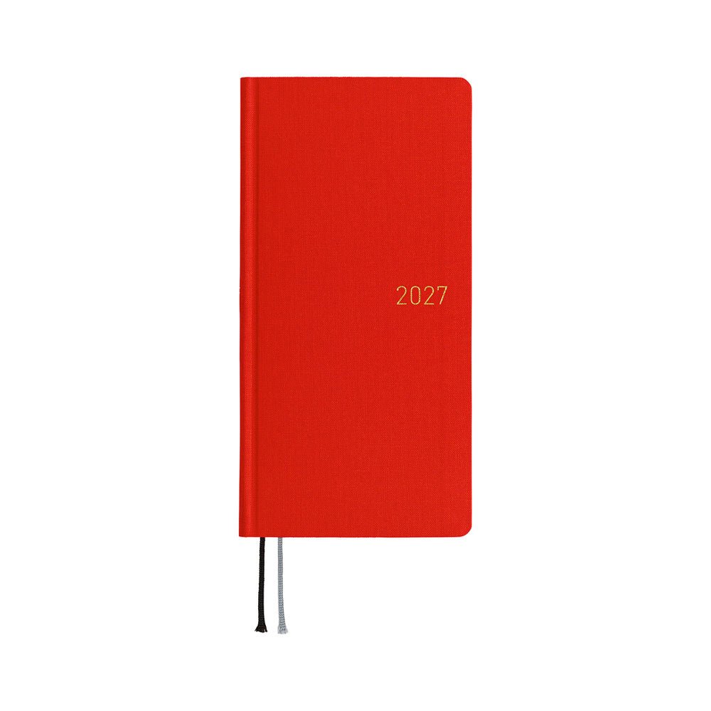 Hobonichi Techo Weeks Mega 2027 - Colors: Poppy Red - Famous | Online Store