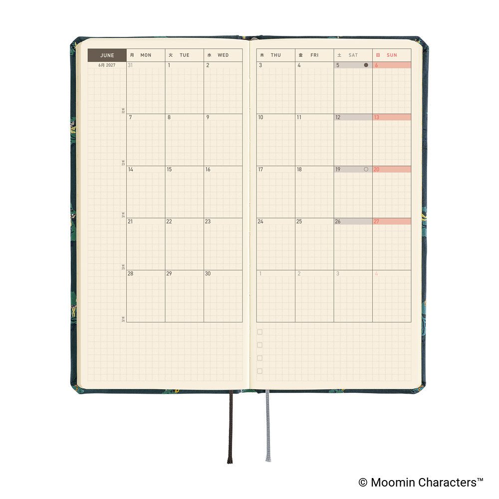 Hobonichi Techo Weeks 2027 - Moomin: A Day in the Life of Snufkin - Famous | Online Store