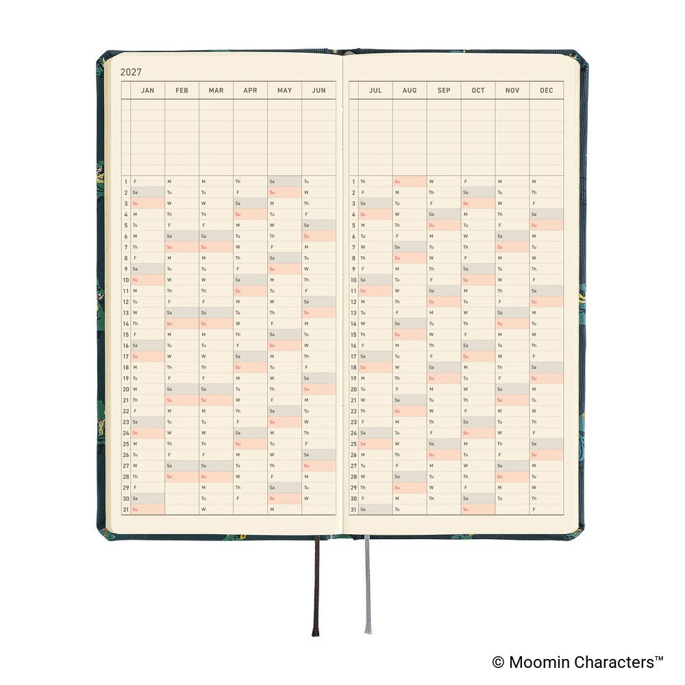 Hobonichi Techo Weeks 2027 - Moomin: A Day in the Life of Snufkin - Famous | Online Store