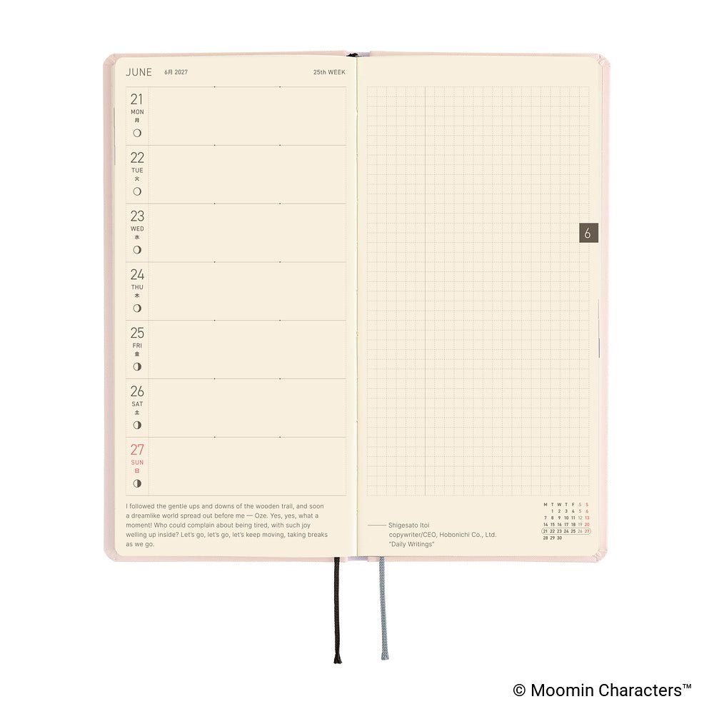 Hobonichi Techo Weeks 2027 - Moomin: At the Table - Famous | Online Store