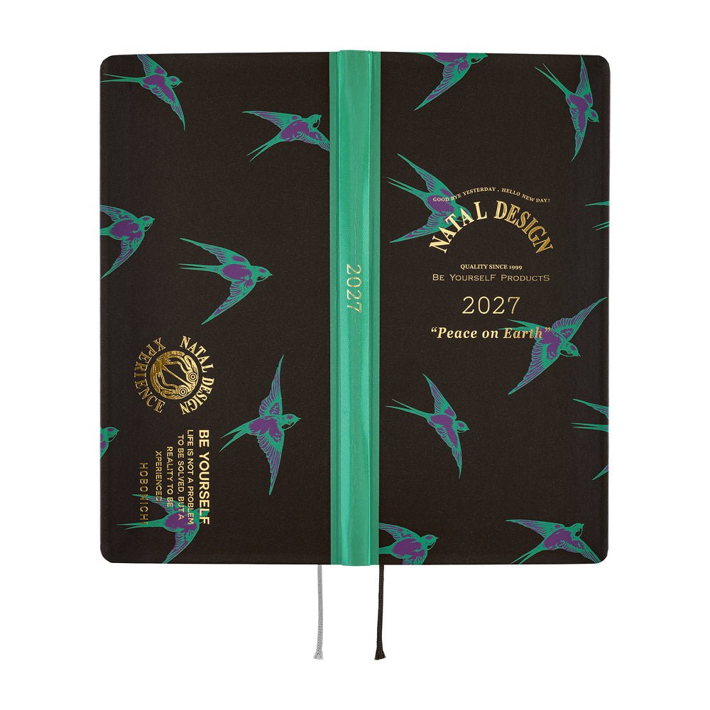 Hobonichi Techo Weeks 2027 - Natal Design: Lucky Swallow - Famous | Online Store