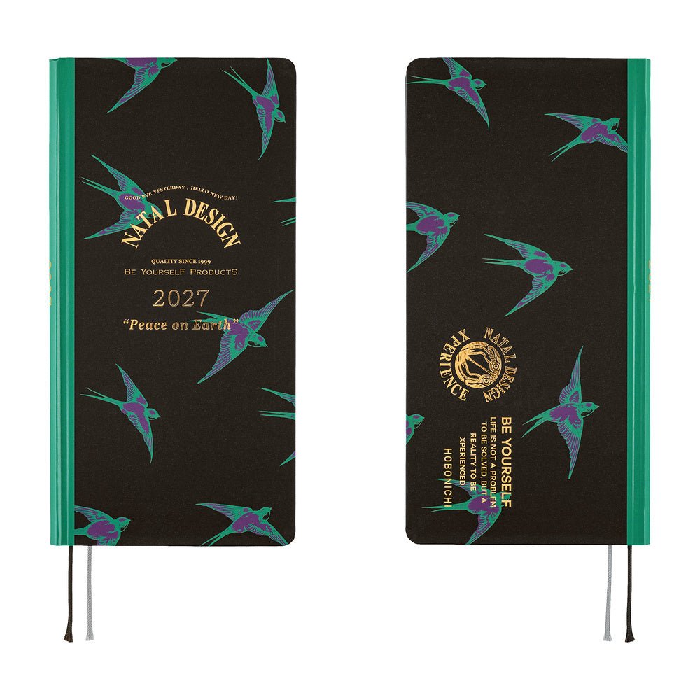 Hobonichi Techo Weeks 2027 - Natal Design: Lucky Swallow - Famous | Online Store