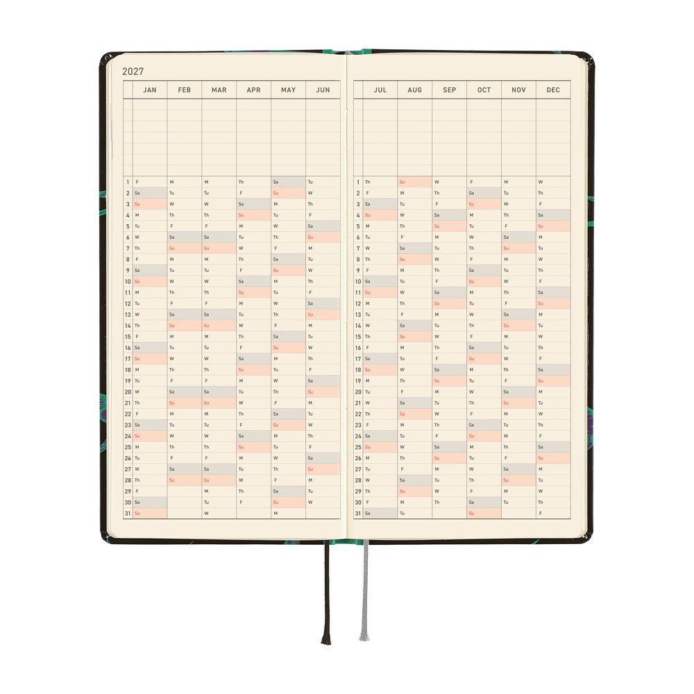 Hobonichi Techo Weeks 2027 - Natal Design: Lucky Swallow - Famous | Online Store