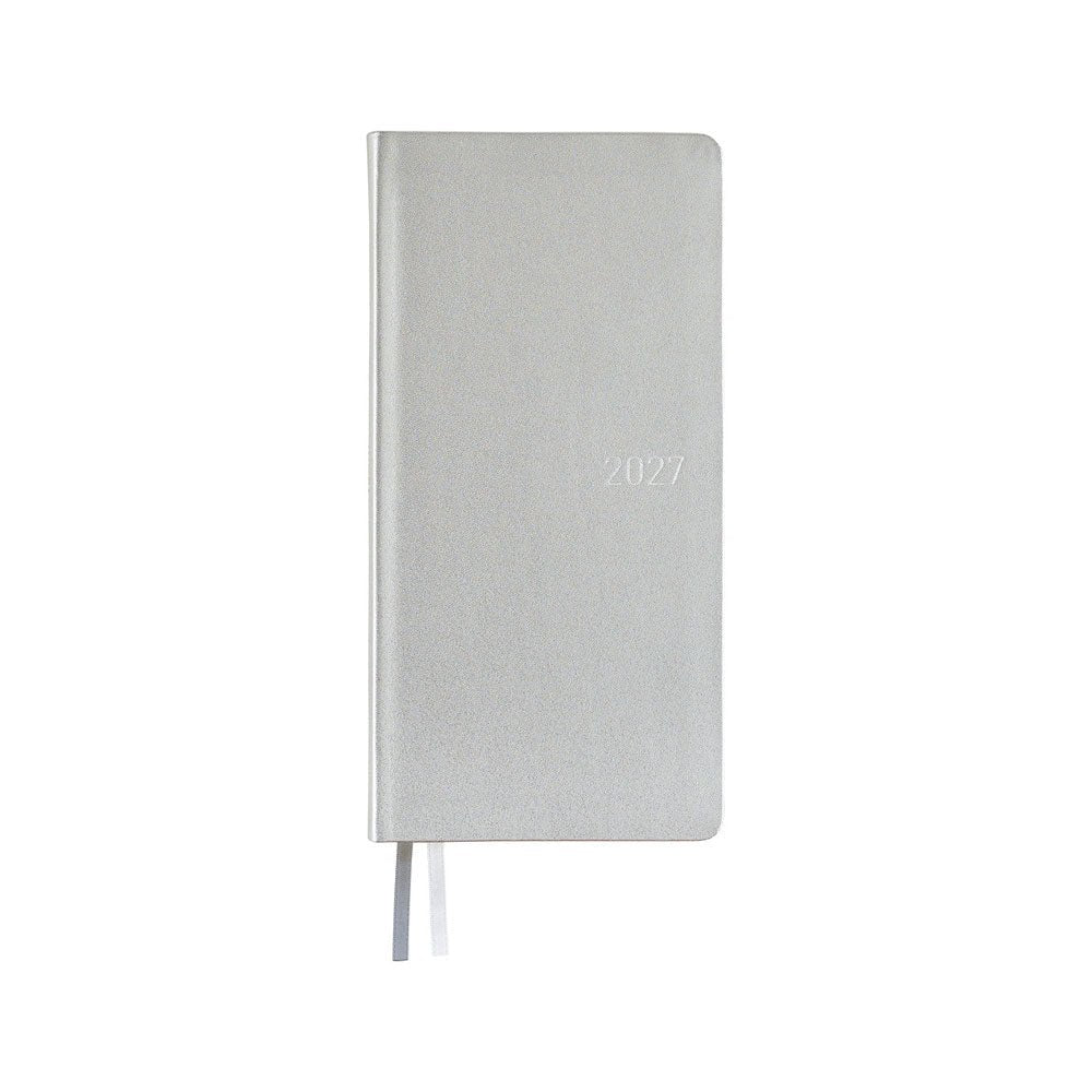 Hobonichi Techo Weeks 2027 - Leather: Noble Silver - Famous | Online Store