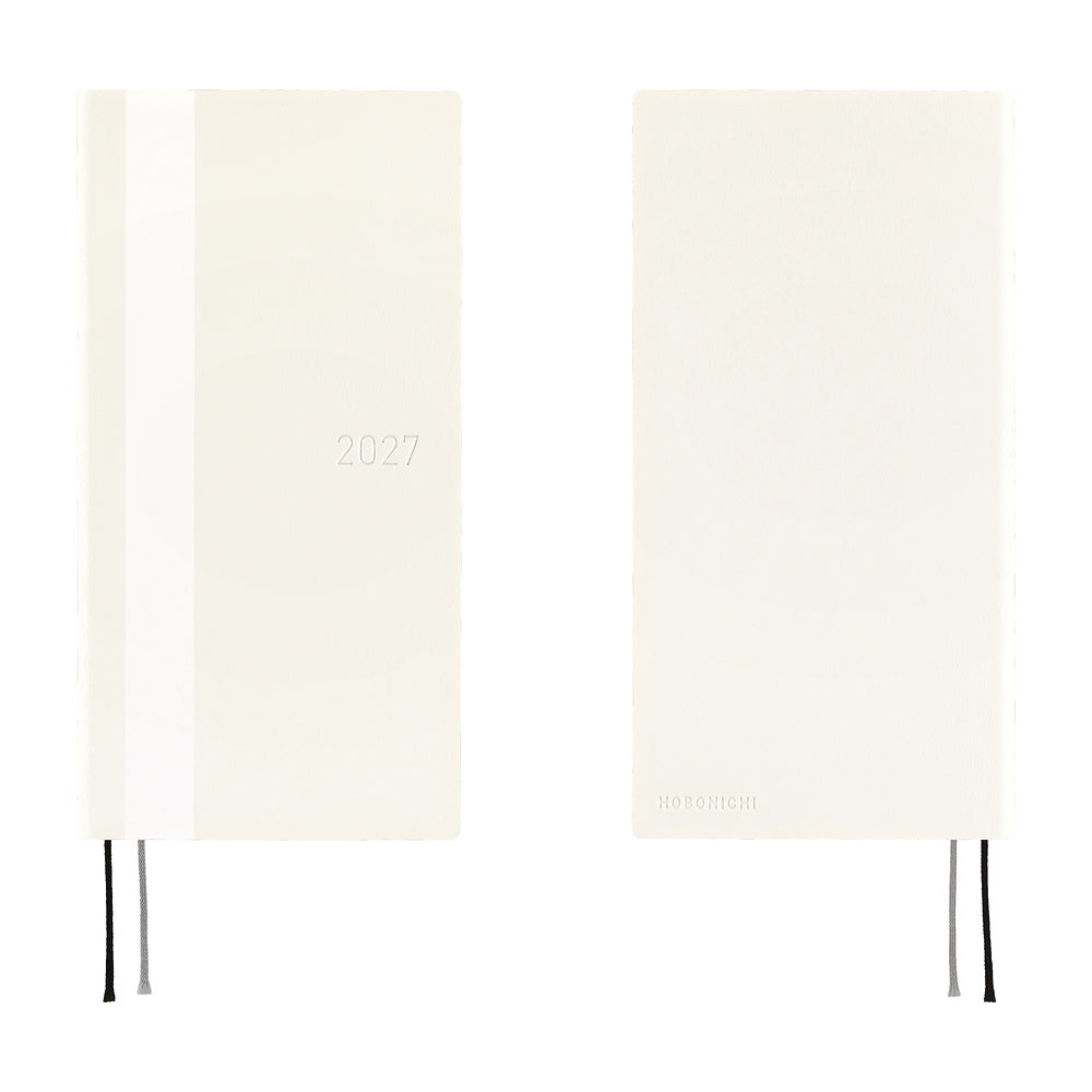 Hobonichi Techo Weeks 2027 - White Line: Ivory - Famous | Online Store