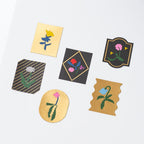 Yoshie Watanabe: Pegatinas con estampado de aluminio (Petit Bloom)