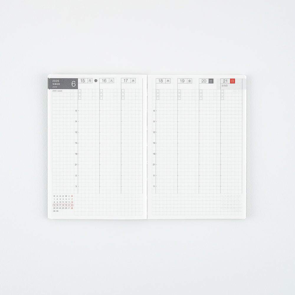 Hobonichi Weekly Calendar 2027 - Famous | Online Store