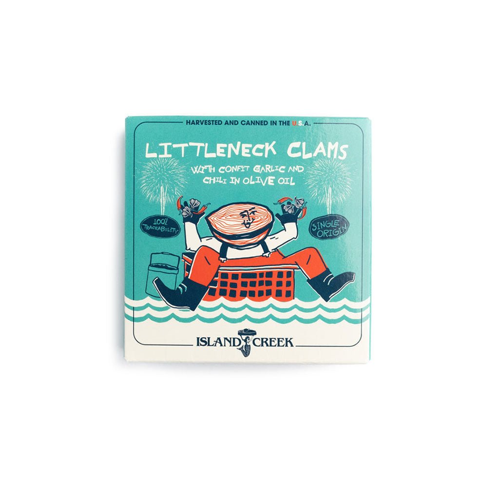 Island Creek Littleneck Clams w/ Confit Garlic, Chili, and Olive Oil - Famous | Online Store