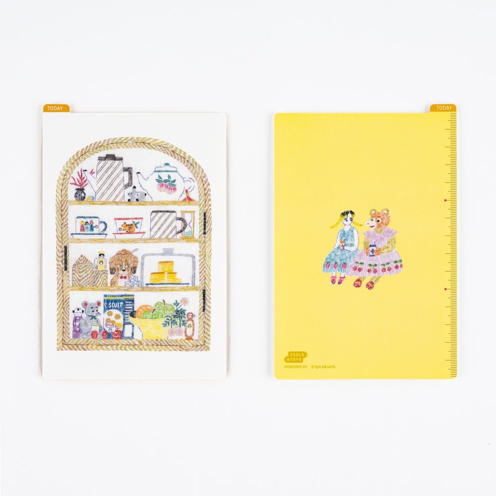 iyo okumi: Hobonichi Pencil Board for A6 Size - Happy Tea Time - Teapot Shelf - Famous | Online Store