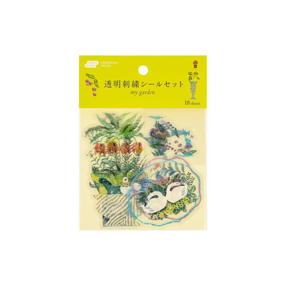 iyo okumi: Transparent Embroidery Sticker Set - My Garden - Famous | Online Store