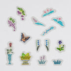 iyo okumi: Transparent Embroidery Sticker Set - My Garden - Famous | Online Store