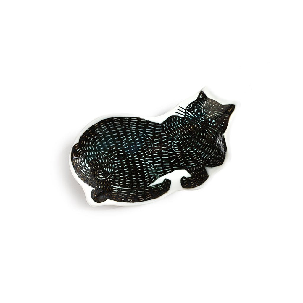 Kata Kata Black Cat Small Dish - Famous | Online Store