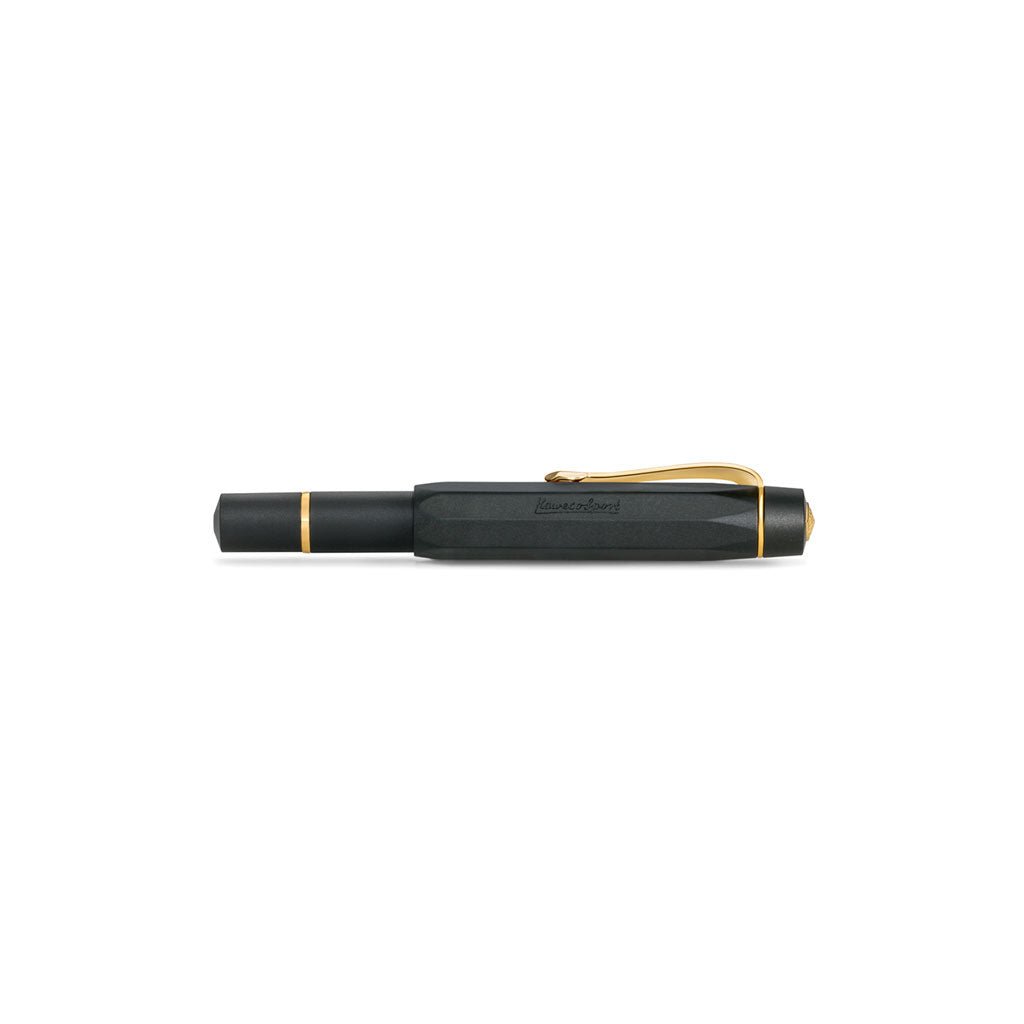 Kaweco Piston Sport AL Fountain Pen in Black/Gold - Famous | Online Store